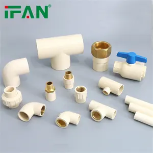 IFAN 공장 CPVC 튜브 피팅 ASTM 2846 Plomberie 배관 재료 물 공급 플라스틱 PVC 파이프 피팅