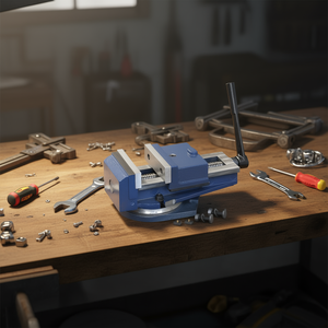 Tornillo de Banco Fervi con Base Giratoria de 360 Grados para Uso en Banco de Trabajo - Product Image 3