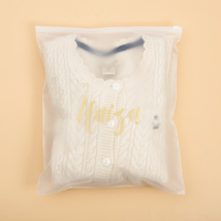 Sacs Ziplock Translucides Mat Réutilisables avec Curseur pour Vêtements, Logo Personnalisé, Expédition, T-shirts, Vêtements, Sous-vêtements, Emballage