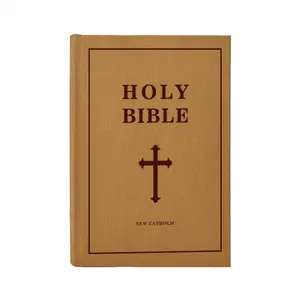 Funda de cuero de impresión personalizada de alta calidad Santa Biblia Kjv