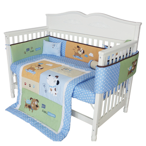Pequeño perro americano estilo pesado bordado <span class=keywords><strong>cuna</strong></span> ropa de cama conjunto - Product Image 1