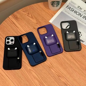 Tai Trường Hợp Điện Thoại Di Động Trường Hợp Lưu Trữ Tích Hợp Bảo Vệ Bìa Đối Với iPhone 16 Pro Max Không Dây Sạc Tai Nghe Trường Hợp Đối Với <span class=keywords><strong>Ipod</strong></span> 3/<span class=keywords><strong>4</strong></span> - Product Image 6