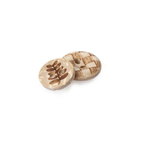 Style de fleur mixte en bois sculpté rond couture bricolage artisanat Scrapbooking boutons en bois vêtements ajustés robe outil de couture