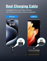 Batería Externa USB-C Mini Plug-in de 10000 mAh de Alta Capacidad, Diseño Ultracompacto, Carga Rápida de 22.5W, Sin Cables