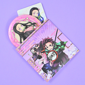 全息定制圆形铁质徽章动漫人物系列马口铁纽扣徽章带卡片装在纸袋盲盒中 - Product Image 2