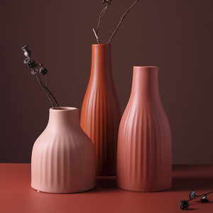 Nordic creative <span class=keywords><strong>vasi</strong></span> in ceramica semplici Morandi colore arte modello camera decorazione mobili soggiorno all'ingrosso regali e artigianato - Product Image 3