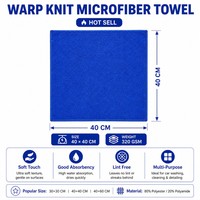 Paño de Limpieza de Microfibra de Poliéster Suave Tejido por Urdimbre, Sin Pelusas, Sin Rayas, para Ventanas y Espejos de Coche, Ideal para Detallado Automotriz