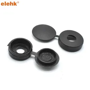 Elehk M6 M5 M6 Plastic Protective Pe Head Cap Screw Cover Cap Plastic Hinged Screw Cap Cover