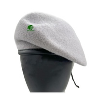 Béret tactique personnalisé avec logo, 100% laine, style français, pour hommes et femmes, randonnée, tourisme, sécurité extérieure, matériau de qualité supérieure
