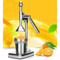Presse-agrumes manuel multifonctionnel en métal portable pour oranges et citrons, idéal pour une utilisation domestique facile