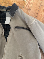 Blouson d'hiver pour homme, antibactérien, coupe-vent, réversible, en toile enduite écologique, vêtements de travail pour mécaniciens, charpentiers