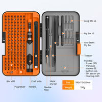 UFTOOLS Ensemble de tournevis de précision 166 en 1, kit d'outils de réparation magnétique professionnel avec embouts pour l'électronique, ordinateur portable, PC, téléphone, montre