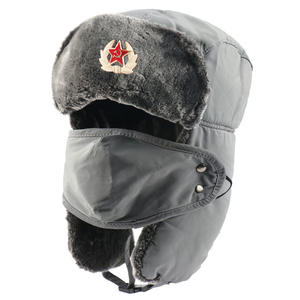 <span class=keywords><strong>Gorro</strong></span> Ruso Soviético de Piel Artificial de Conejo, <span class=keywords><strong>Gorro</strong></span> <span class=keywords><strong>Ushanka</strong></span> para Clima Frío de Invierno para Hombre con Estrella Roja Soviética - Product Image 3