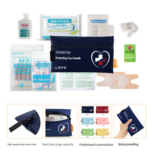 Trousse de premiers soins de survie de voyage personnalisée Firstime, petite trousse de premiers soins d'urgence pour les sports, le bureau, la maison, mini trousse de premiers soins - Product Image 4
