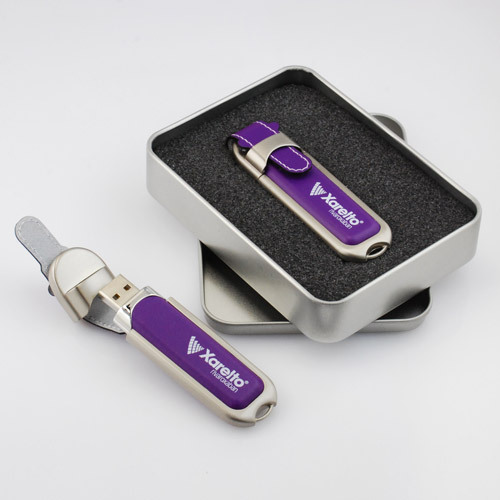 Leather Promotional Usb Flash Drive Creative Gift USB Stick Memory 32GB 64GB Leather Pendrive logo