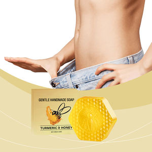 Jabón Artesanal de Cúrcuma y Miel para el Cuidado Facial, Blanqueador, Iluminador e Hidratante <span class=keywords><strong>Natural</strong></span>, Marca Blanca 2025 - Product Image 5