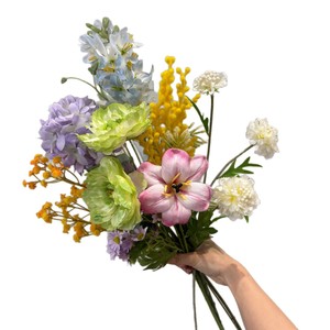 Bouquet Artificiel Secret Garden en Pivoines en Plastique et Tissu Fait Main pour Remise de Diplôme et Mariage - Product Image 2
