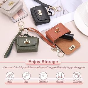 Mini Monedero Bonito de Cuero PU, Bolso de Mano, Serie Mochila, Llavero Pequeño con Cadena, Monedero de Muñeca, Colgante, Accesorio <span class=keywords><strong>para</strong></span> Teléfono, Amuleto, Regalo - Product Image 4