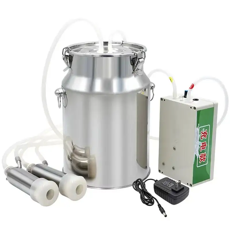 Vacuum Type Automatic Dairy Cows Goat Sheep Milk Machine Pulsation Portable Electric Cow Milking Machines