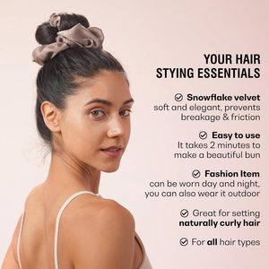Chất Lượng Cao Satin Heatless Curling Scrunchies Không Có Nhiệt Lọn Tóc Đuôi Ngựa Đàn Hồi Chủ Tóc Phụ Kiện Cho Phụ Nữ - Product Image 6