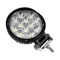 Feux de travail LED pour voiture Zhenxin, ronds, 39W, 12 LED, 6000k, feux antibrouillard auxiliaires, phare modifié, ajustement universel