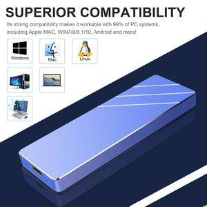 <span class=keywords><strong>Disque</strong></span> <span class=keywords><strong>dur</strong></span> externe portable 16TB-500GB, SSD haute vitesse en métal multicolores, type C - Product Image 4
