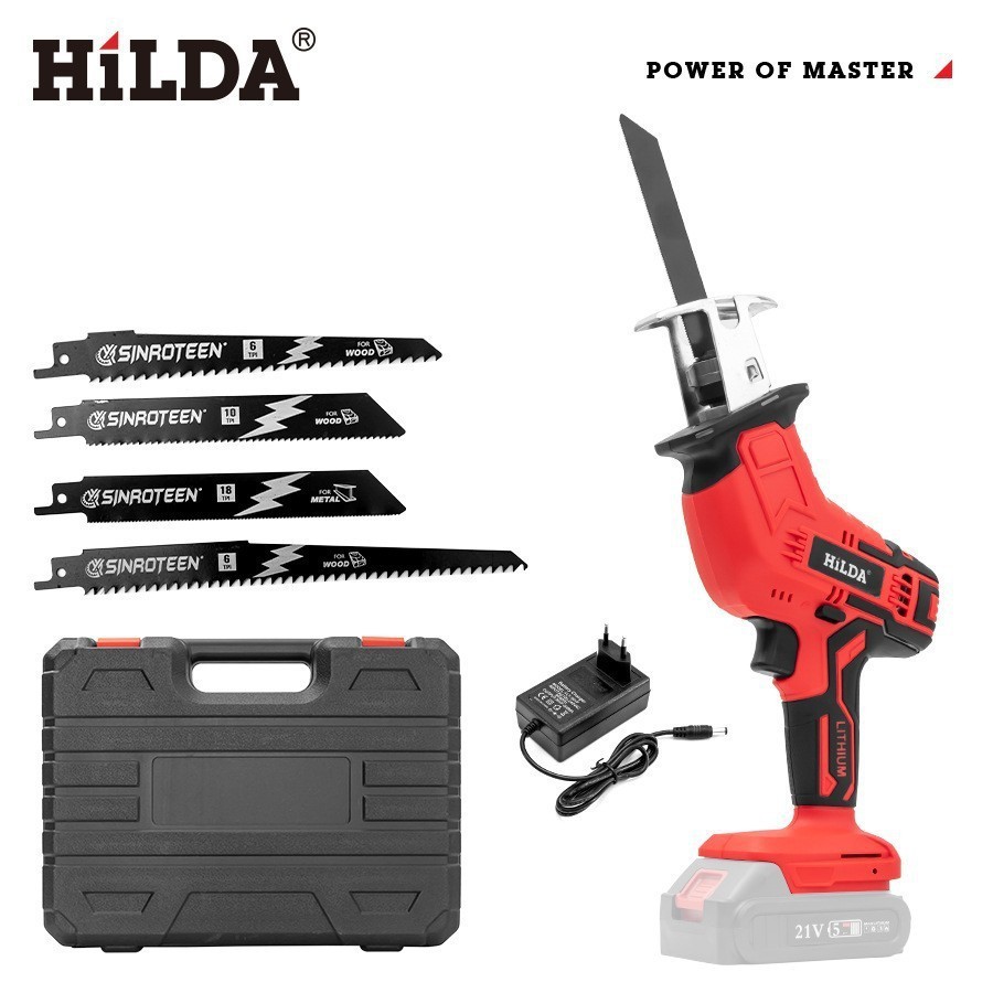 15 reciprocating saw, bare unit, plastic box, blade only, no bat