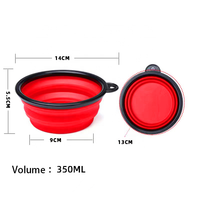 Vente chaude haute qualité Durable Pet TPE nourriture et eau bols mangeoires pliables pour chiens et chats