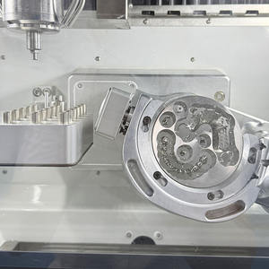 16-Tool Auto Magazine <span class=keywords><strong>Cad</strong></span> <span class=keywords><strong>Cam</strong></span> a <span class=keywords><strong>5</strong></span> assi in vetro umido in ceramica moncone in metallo Titanio Titanio blocco a disco Dental Lab fresatrice - Product Image 4