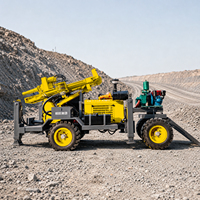 Foreuses portables pour puits d'eau, profondeur 160 m, montées sur tracteur, machine de forage pneumatique avec compresseur d'air pour usage agricole