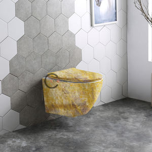 Inodoro de Porcelana Ecológico para Baño, con Sifón en P, de Cerámica, Suspendido en la Pared - Product Image 4