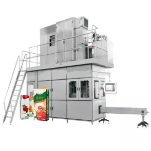 High speed automatic aseptic brick filling machine / juice carton box filling machine