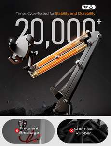 Soporte de Teléfono LISEN Nuevo y Estable para Cama, Soporte de Brazo Largo con Abrazadera Flexible de 360° para Escritorio, Mesa, Cocina, Oficina, Cama y Hogar - Product Image 5