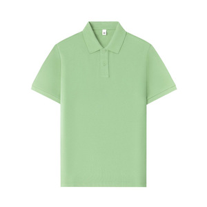 Polo à manches courtes en coton uni 200g avec étiquette pour usage quotidien - Product Image 2