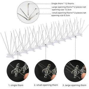 Dissuasori per Uccelli Magicatch Solidi, Durevoli <span class=keywords><strong>e</strong></span> Resistenti alla Corrosione con Punte Spaziate <span class=keywords><strong>in</strong></span> Modo Scientifico per Davanzali di Edifici Commerciali - Product Image 2