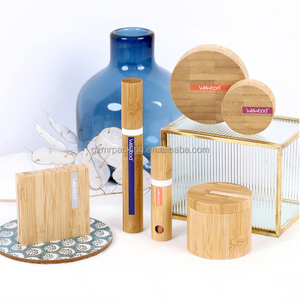 Frasco de crema cosmética de bambú ecológico recargable de grado alimenticio botella de perfume paquete cosmético - Product Image 3