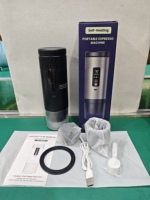 Machine à café portable K-cup avec fonction de chauffage, réservoir de 80 ml, 20 bars, compatible avec la poudre de café NS DG, conforme aux normes FDA, FCC, CE