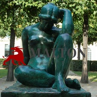 Sculpture de femme nue, sur mesure, OEM, usine chinoise professionnelle, faite à la main, Bronze Antique