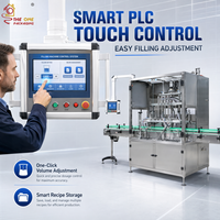 Machine de remplissage automatique certifiée CE à quatre têtes servo, 4 buses, pour liquides visqueux, pâtes, sauces, lotions et huiles