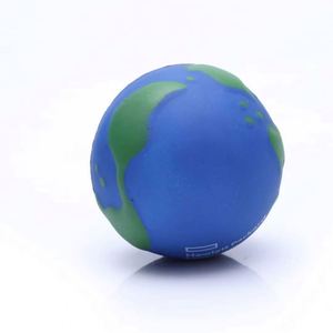 Pelota Antiestrés Personalizada al por Mayor con Forma de Globo Terráqueo, de Espuma de PU, Diseño de Tierra Sólida, Juguete para Aliviar la Ansiedad, con Logotipo Impreso, Regalo Promocional - Product Image 3