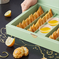 Boîte cadeau arabe personnalisée Sunshine pour Ramadan Kareem Sweets Emballage de dessert de luxe réutilisable Boîte du désert certifiée