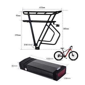 Porte-bagages arrière pour vélo électrique de montagne <span class=keywords><strong>36v</strong></span> 48v Lithium-ion, porte-bagages pour roue, batterie 20ah, BMS 30a, <span class=keywords><strong>chargeur</strong></span> 2a, porte-bagages pour vélo <span class=keywords><strong>10ah</strong></span> - Product Image 4