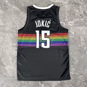 Maglia Sportiva Teamcheap Nuova Stagione Alta Qualità Pressata a Caldo Maglietta Sportiva da Uomo Abbigliamento da Basket 32 # Gordon 27 # Murray Wholesale - Product Image 2