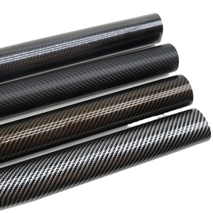 <span class=keywords><strong>Film</strong></span> d'enveloppe automobile en vinyle noir en fibre de carbone de grande quantité pour le bricolage anti-rayures du corps facile à installer sans gâchis (1.52*17m) - Product Image 3