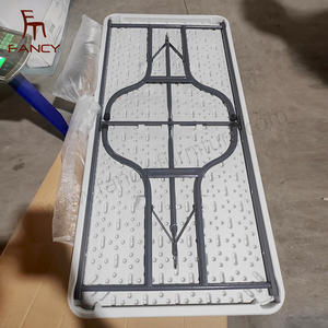 Table robuste en HDPE de 1,80 m, non pliable, portable, intérieure/extérieure, étanche, pour le camping, la plage, la salle à manger, la cour, <span class=keywords><strong>l</strong></span>'hôpital, moderne et facile - Product Image 5