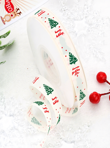 Nastro Natale a Coste da 1,5 cm, Nastro Decorativo Natalizio per Confezioni Regalo e Decorazioni Festive - Product Image 6