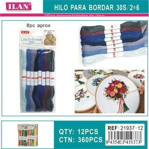 Filo da Ricamo Ilan 30s/2*6 8pz circa per Punto Croce e Lavori Artigianali - Product Image 3