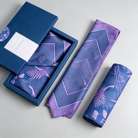 Boîte cadeau de luxe personnalisée pour cravate en soie pour homme, nœud papillon, ensemble de cravates, boîte cadeau