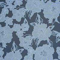 Tissu de broderie en dentelle à motif de fleurs blanches, tissu jacquard en organza personnalisé pour robe