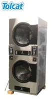 Séchoir à linge superposé à monnayeur pour blanchisserie industrielle et commerciale